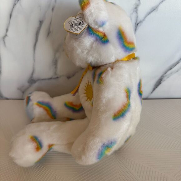 Ty Large Plush Beanie Buddies CHEERY the Sunshine Bear With Rainbows 2002 MWMT - Picture 10 of 13